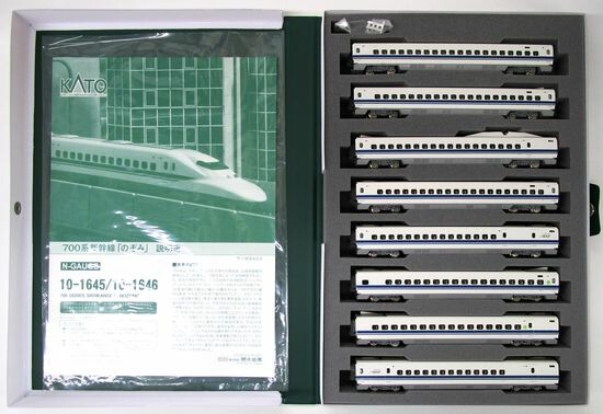 【中古】Nゲージ KATO(カトー) 10-1646 <br>700系 新幹線「のぞみ」8両増結セット <br>【A´】 <br>スリーブ軽い傷み