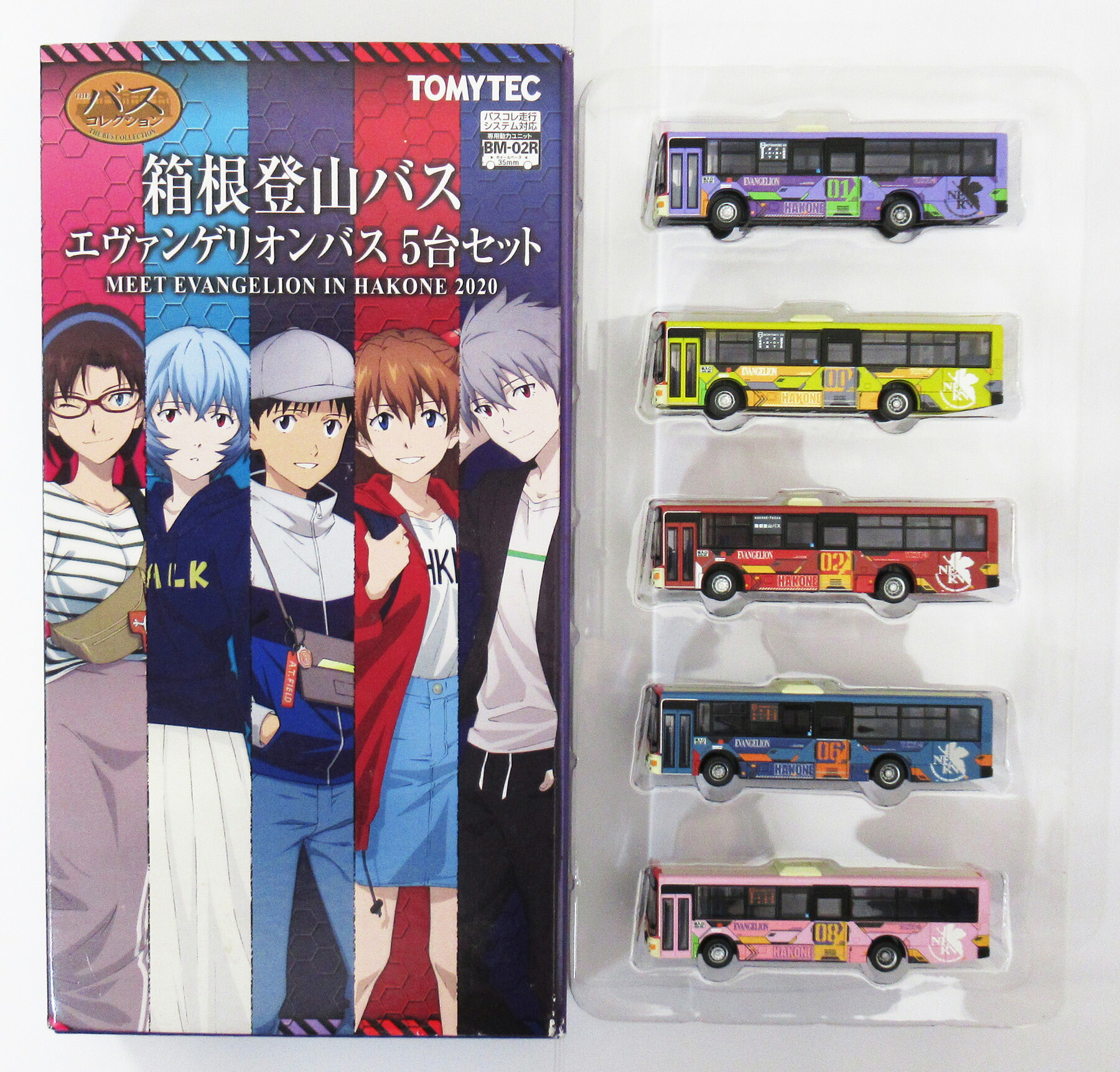 【中古】ジオコレ TOMYTEC(トミーテック) (N280-N284) ザ・バスコレクション 箱根登山バス エヴァンゲリオンバス 5台 セット 【A´】 ※外箱若干傷み ※微細な塗装ムラはご容赦下さい。