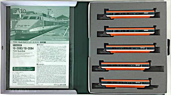 【中古】Nゲージ KATO(カトー) 10-2084 TGV Sud-Est(シュド・エスト) 5両増結セット 【A´】 スリーブ傷み|ホビーランドぽち 店
