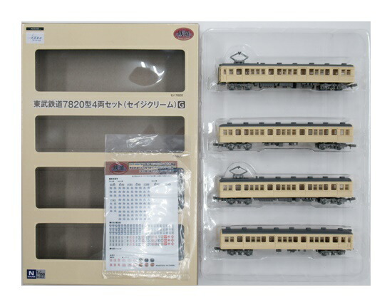 【中古】ジオコレ/TOMYTEC(トミーテック) (K472-K475)鉄道コレクション 東武鉄道 7820型 4両セット (セイジクリーム)G【A´】外箱傷み / メーカー出荷時の塗装ムラ等はご容赦下さい
