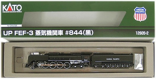 【中古】Nゲージ KATO(カトー) 12605-2 <br>UP FEF-3 蒸気機関車 #844 (黒) <br>2016年ロット <br>【A】