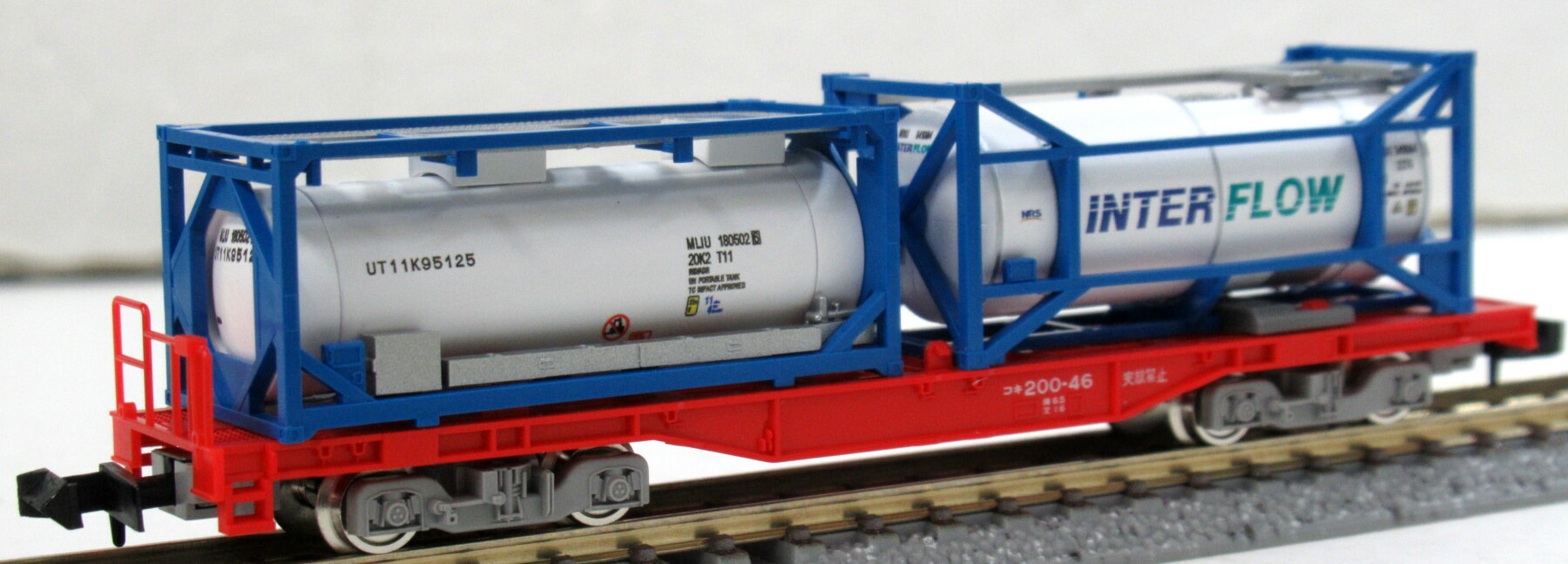 【中古】Nゲージ TOMIX(トミックス) 97944セットバラ <br>コキ200-46(JR DD51形(愛知機関区・さよなら貨物列車))(1両のみ) <br>【A´】 <br>ブレーキハンドルパーツ・コンテナ付属/KATO製クリアケース入り