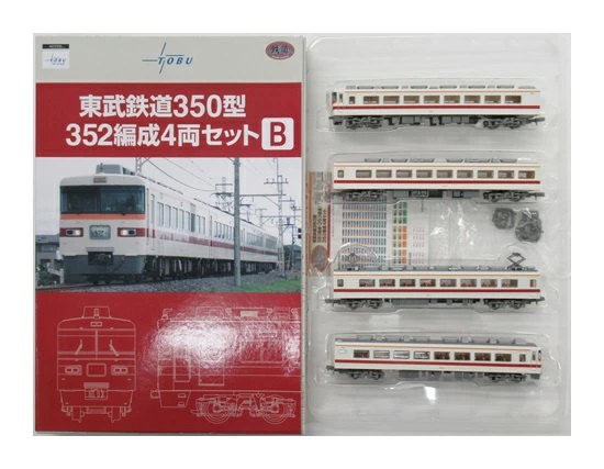 【中古】ジオコレ TOMYTEC(トミーテック) (K552-K555) 鉄道コレクション 東武鉄道350型 352編成 4両セットB 【A´】 外箱傷み / メーカー出荷時からの微細な塗装ムラ等はご容赦下さい。