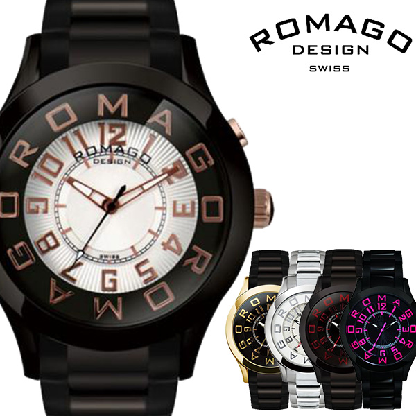 ROMAGO 腕時計 黒-connectedremag.com