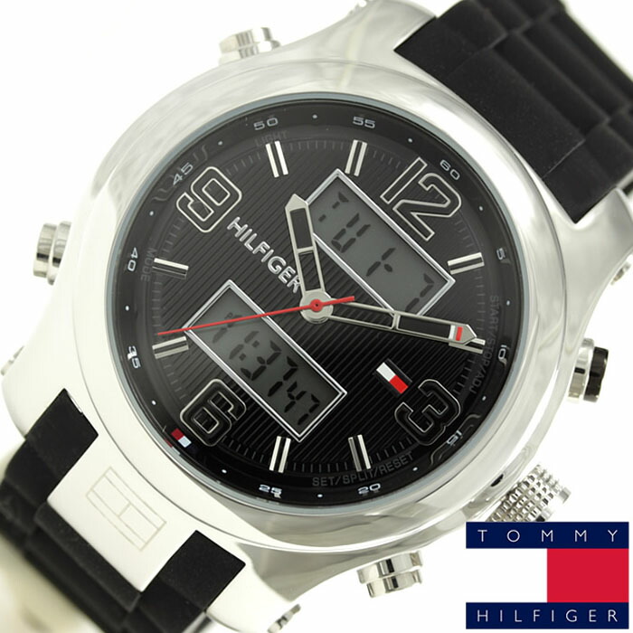 トミーヒルフィガー 腕時計 Tommy Hilfiger 時計 メンズ レディース ブラック 1790945 プレゼント ギフト