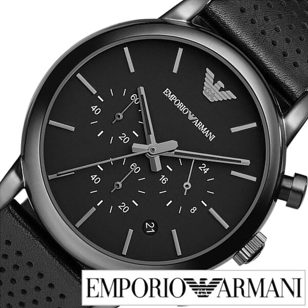 エンポリオアルマーニ 時計 EMPORIOARMANI 腕時計 エンポリオ アルマーニ EMPORIO ARMANI アルマーニ時計 arumani クラシック Classic メンズ ブラック AR1737 クロノグラフ ブランド ビジネス エンポリ ギフト|腕時計専門店ハイブリッドスタイル