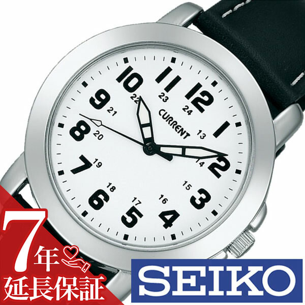 あなたにおすすめの商品 メンズ 腕時計 Seikocurrent 時計 セイコーカレント 時計 Current Seiko 腕時計 カレント 延長保証対象 セイコー ホワイト 新生活 ギフト プレゼント ラッピング スタンダード シンプル シルバー ブラック クオーツ 正規品 ベルト 革