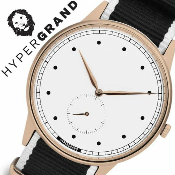 ハイパーグランド 腕時計 HYPERGRAND 時計 ハイパー グランド HYPER GRAND シグネチャー ナトー NATO メンズ レディース ホワイト NWSGRWMONO カジュアル ファッション オシャレ シンガポール