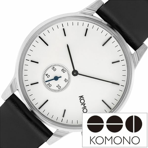 偉大な 3 5円引き コモノ 腕時計 Komono 時計 コモノ 時計 Komono 腕時計 ウィンストン サブ Winston Subs Silver White メンズ レディース ホワイト Kom W3002 人気 ブランド トレンド シンプル 北欧 薄型 レザー ベルト 革 ブラック プレゼント ギフト