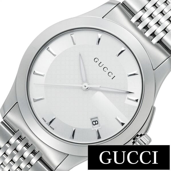 グッチ 腕時計 GUCCI 時計 Gタイムレス G Timeless メンズ シルバー YA126401 人気 ブランド 防水 高級 メタル ベルト 彼氏 旦那 夫 息子 プレゼント ギフト