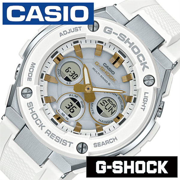 【楽天市場】[延長保証対象]カシオ 腕時計 CASIO 時計 Gショック ジースチール G-SHOCK G-STEEL メンズ ホワイト GST-W300-7AJF ペアウォッチ カップル G