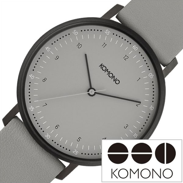 楽天市場 3 740円引き コモノ 腕時計 Komono 時計 コモノ 時計 Komono 腕時計 ルイス クールグレー Lewis Cool Grey メンズ レディース ユニセックス グレー Kom W4054 正規品 人気 ブランド 革 レザー ベルト シンプル プレゼント ギフト 新生活 人気が高い