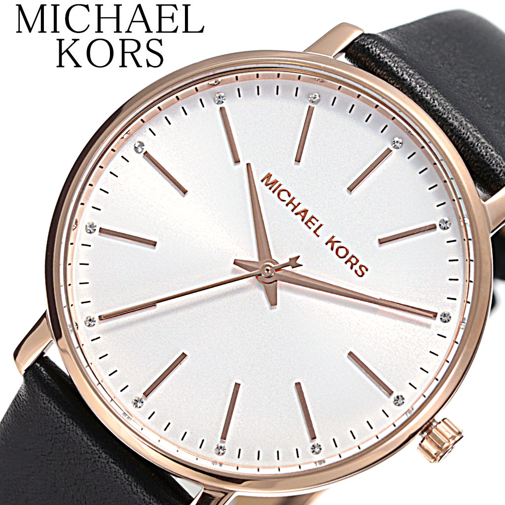 Michaelkors 腕時計 マイケルコース 時計 パイパー Pyper レディース 腕時計 シルバー Mk24 人気 ブランド オシャレ シンプル 可愛い カジュアル フォーマル 上品 おすすめ ストーン レザー Mk プレゼント ギフト 新生活 母の日 Deerfieldtwpportage Com