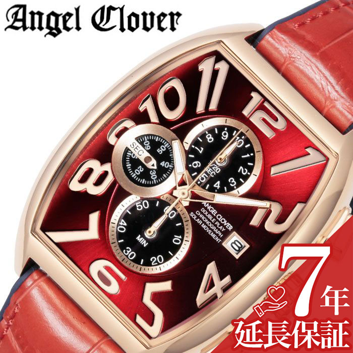 在庫あり 即納 エンジェルクローバー 腕時計 Angel Clover 時計 ダブルプレイ ソーラー Double Play Solar メンズ レッド Dps38pre Re 正規品 人気 ブランド ソーラー クロノグラフ カジュアル シンプル オシャレ スーツ 仕事 プレゼント ギフト 新生活