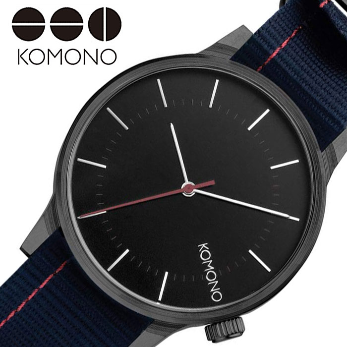 コモノ 腕時計 KOMONO 時計 ウインストン リーガル WINSTON REGAL レディース ブラック KOM-W2274 人気 ブランド おすすめ ファッション カジュアル おしゃれ 個性的 シンプル シック プレゼント ギフト