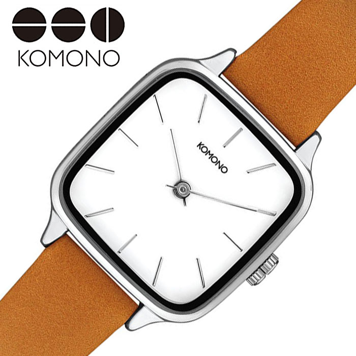 正規品 コモノ 腕時計 Komono 時計 ケイト Kate メンズ レディース ホワイト Kom W4259 人気 ブランド 正規品 スクエア 四角 四角形 シンプル カジュアル ファッション 流行 トレンド 高校生 大人 ペア おそろい 誕生日 記念日 バースデー プレゼント ギフト