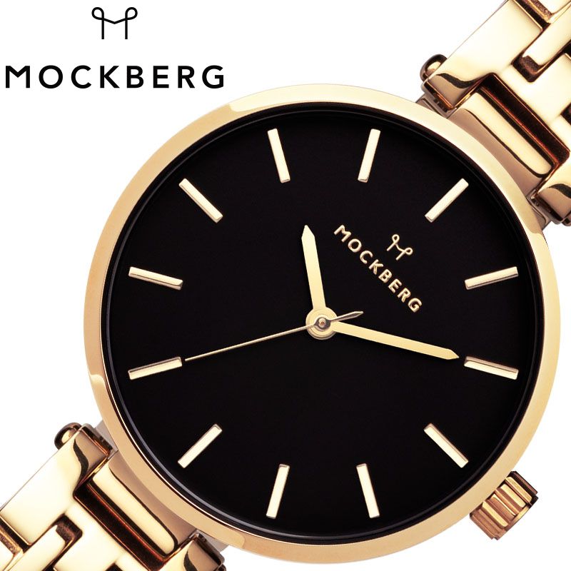 MOCKBERG 腕時計 モックバーグ 時計 レディース ブラック MO516 人気 ブランド おすすめ おしゃれ かわいい ホワイト シルバー メタル 大人 オフィス シンプル ちいさめ 高級感 ワンポイント ファッション ギフト