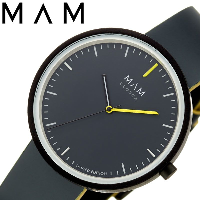マム 腕時計 MAM 時計 クロスカ バイマム Closca by メンズ レディース ブラック MAM096 人気 おすすめ ベジタブル タンニン なめし エボニー 黒檀 シンプル モノトーン 個性的 ペア ウォッチ お揃い コーデ 彼女 彼氏 恋人 プレゼント ギフト