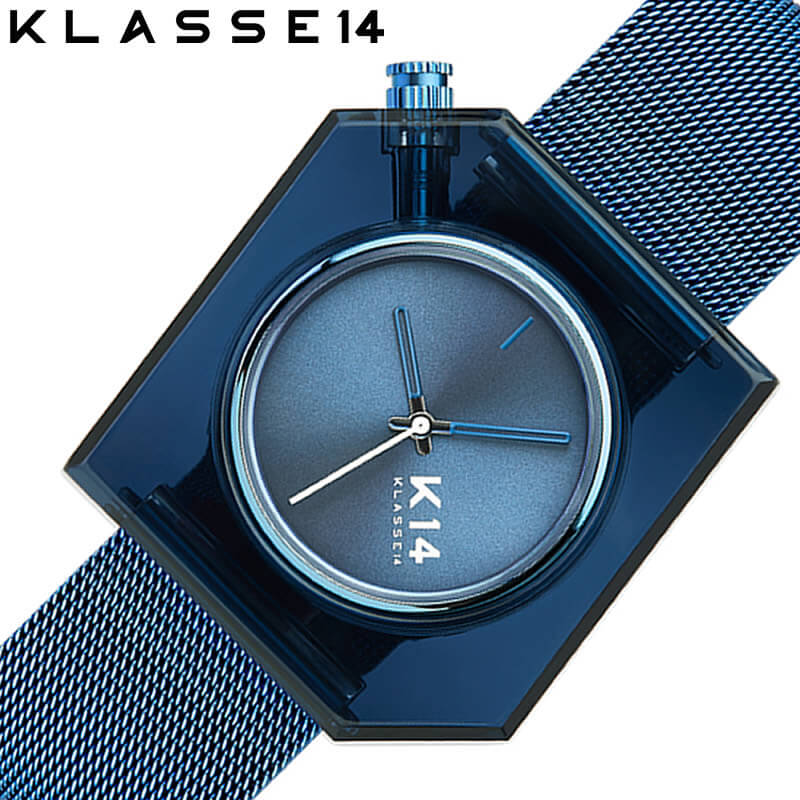 KLASSE14 腕時計 クラス14 時計 イレギュラリー スクエア マリオ ノービル IRREGULARLY SQUARE Mario Nobile 40mm ユニセックス ブルー WKF20BE002M 人気 個性的 話題 デザイナーズ おしゃれ ペア使い 雑誌 大学生 OL アクセ感覚 プレゼント ギフト