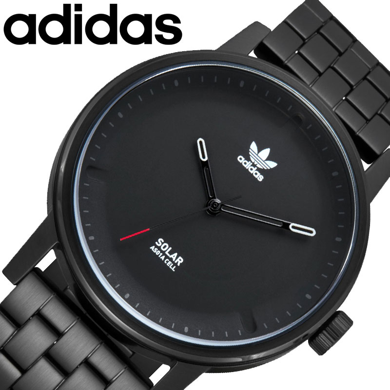 公式店舗 Adidas Originals 腕時計 アディダスオリジナルス 時計 ディストリクト District メンズ レディース ブラック Z24 001 00 人気 ブランド おすすめ おしゃれ ブラック ソーラー メタル 防水 スポーツ カジュアル 運動 ランニング ファッション 誕生日