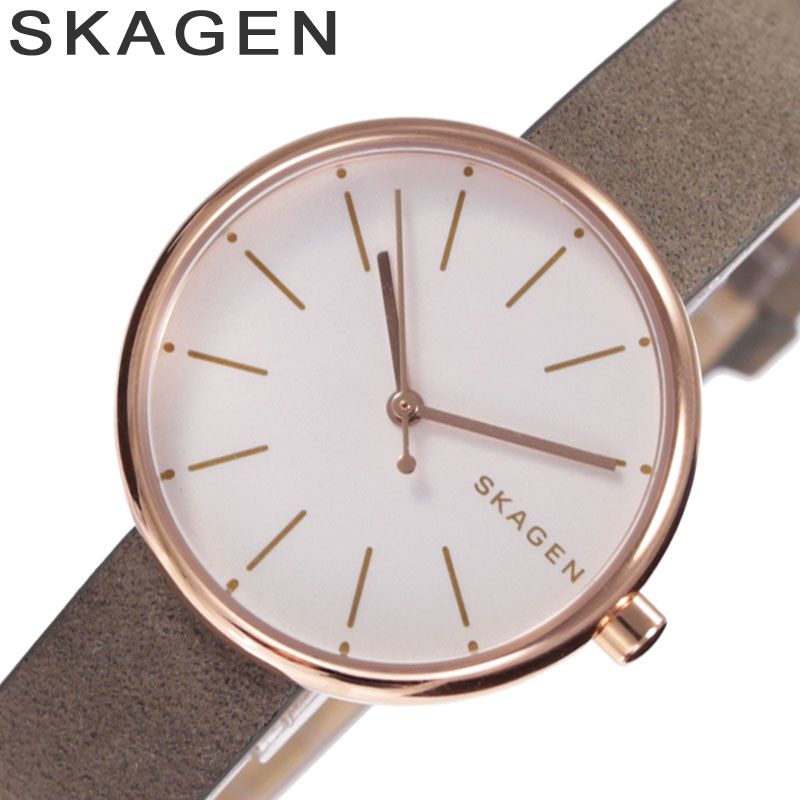 予約販売品 Skagen 腕時計 スカーゲン 時計 シグネチャー Signatur レディース 腕時計 ホワイト Skw2644 人気 ブランド おすすめ 北欧 ラウンド 革ベルト レザー アナログ シンプル ファッション 大学生 社会人 誕生日 記念日 プレゼント 最新の激安 Www Faan Gov Ng