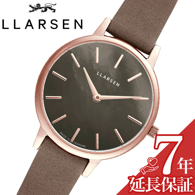 史上最も激安 当日出荷 Llarsen ギフト プレゼント 誕生日 ベルト メタル シック 上品 ミニマル ヴィンテージ 北欧 かっこいい おしゃれ おすすめ ブランド 人気 Ll146rsbgy ブラックシェル 腕時計 レディース Caroline キャロライン 時計 エルラーセン 腕時計