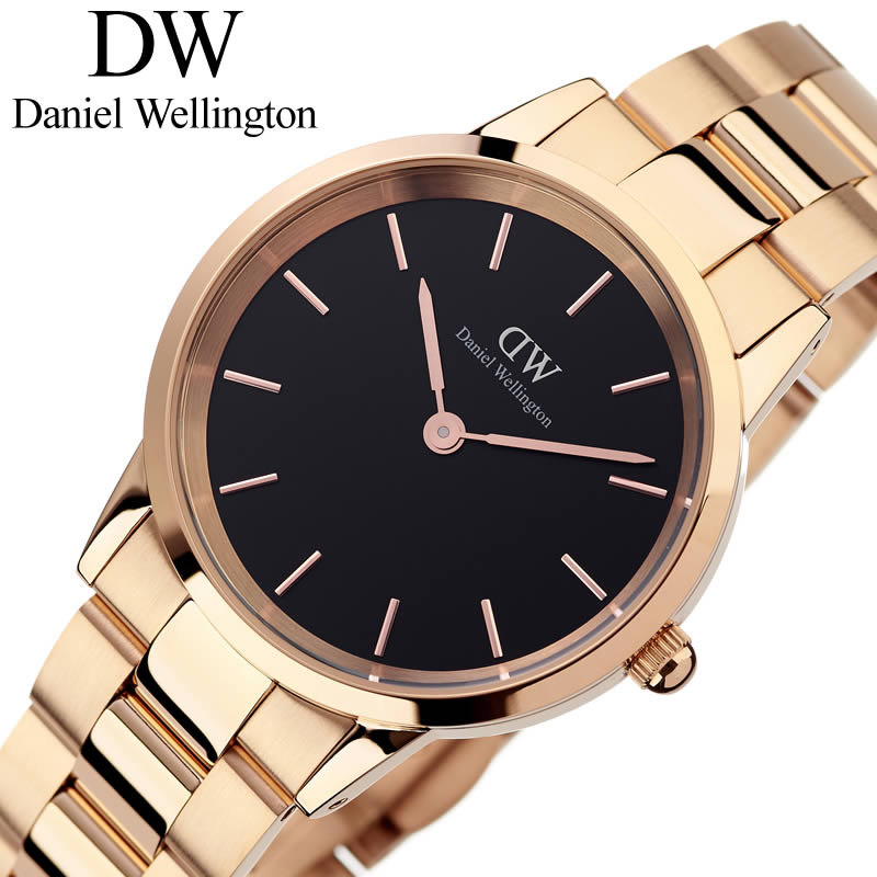 超特価激安 Danielwellington 腕時計 ダニエルウェリントン 時計 アイコニック リンク ローズ 36mm Iconic Link Rose レディース 腕時計 ブラック Dw 北欧 Dw ペアウォッチ カップル シンプル ラウンド クラシック 上品 モダン プレゼント ギフト 限定製作