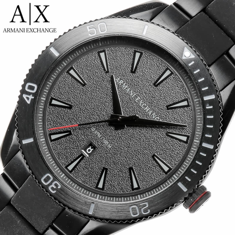 アルマーニ エクスチェンジ 腕時計 ARMANI EXCHANGE 時計 エンゾ ENZO メンズ ブラック AX1826 人気 ブランド 防水 ファッション 男性 夫 旦那 彼氏 スーツ おしゃれ 就職 祝い クロノ AX アナログ 高級 ビジネス ギフト