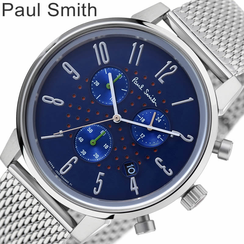 ポールスミス 腕時計 Paul Smith 時計 チャーチ ストリート クロノグラフ Church Street Chronograph メンズ ネイビー クォーツ Br4 012 71 人気 おすすめ おしゃれ ブランド プレゼント ギフト 22年のクリスマス