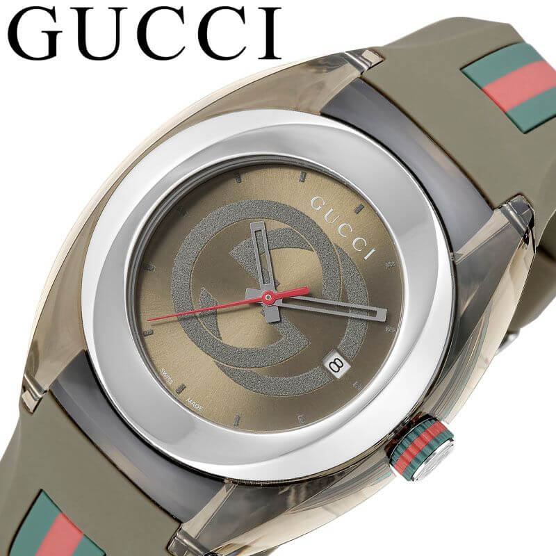 ✨電池交換済・希少✨グッチGUCCI　腕時計104　レザー　稼働品　クォーツ箱付 腕時計 レディース GUCCI グッチ 電池交換済み
