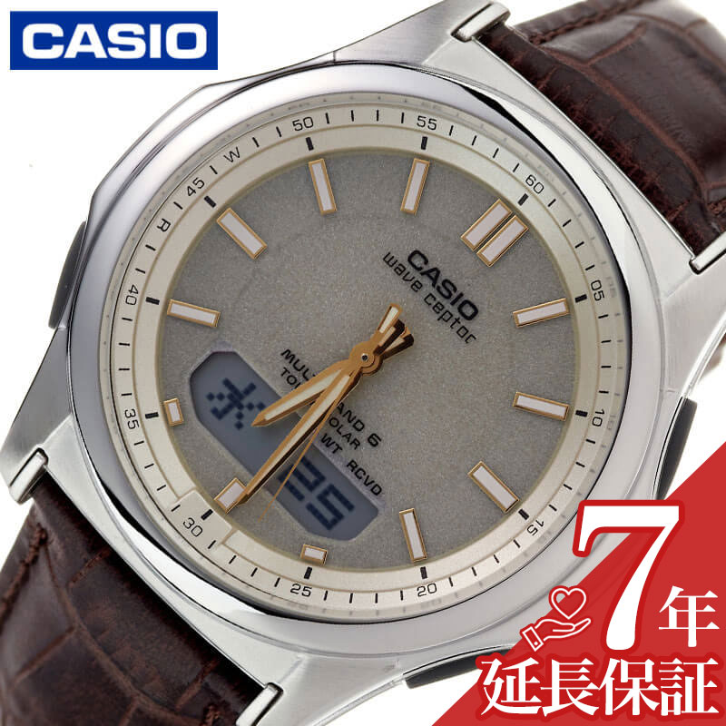 当日出荷 カシオ 腕時計 CASIO 時計 ウェーブセプター wave ceptor メンズ ベージュ ソーラー ソーラー電波 電波ソーラー  WVA-M630L-9AJF 人気 おすすめ おしゃれ ブランド プレゼント ギフト 在庫一掃売り切りセール