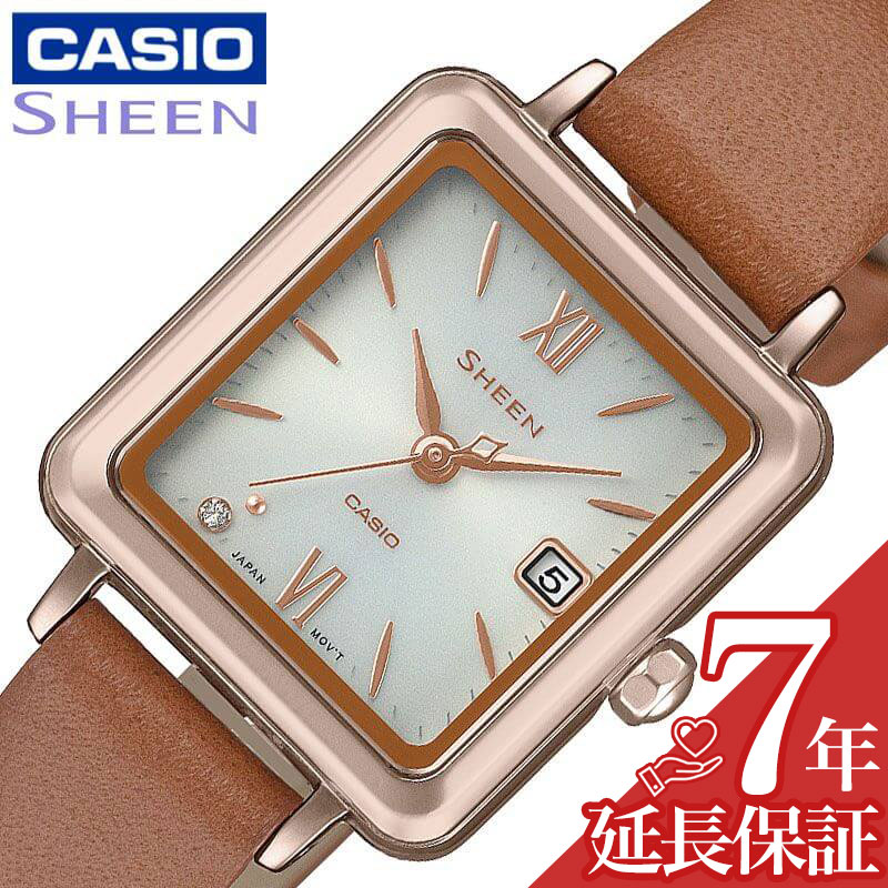 カシオ 腕時計 CASIO 時計 シーン SHEEN 女性 向け レディース ソーラークォーツ SHS-D400CGL-7AJF かわいい 華奢 小ぶり 小さめ 人気 おすすめ おしゃれ ブランド 記念日 誕生日 プレゼント ギフト