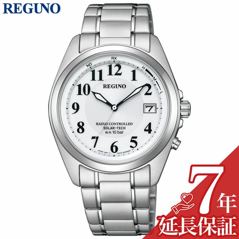 【最大6,160円引き】【20%OFF】 シチズン 腕時計 レグノ CITIZEN REGUNO メンズ ホワイト シルバー 時計 電波ソーラー クォーツ ソーラー 電波時計 スタンダード シリーズ KS3-115-11 人気 おすすめ おしゃれ ブランド 実用 ビジネス カジュアル ファッション 話題 本格派|腕時計専門店ハイブリッドスタイル
