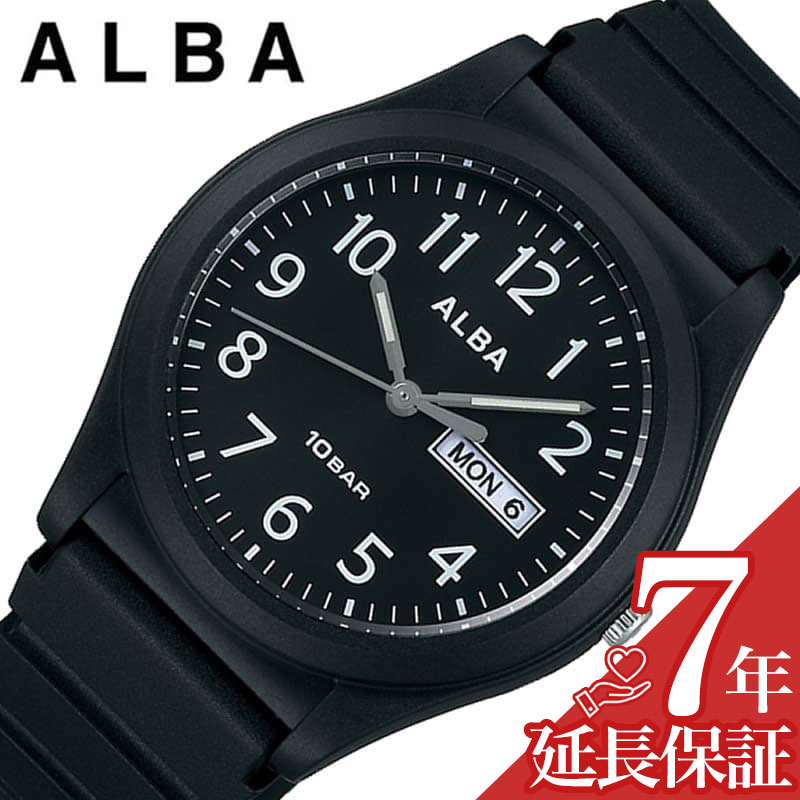 セイコー アルバ 腕時計 SEIKO ALBA 時計 メンズ ブラック シンプル 受験 面接 見やすい わかりやすい AQPJ411 人気 おすすめ おしゃれ ブランド プレゼント ギフト