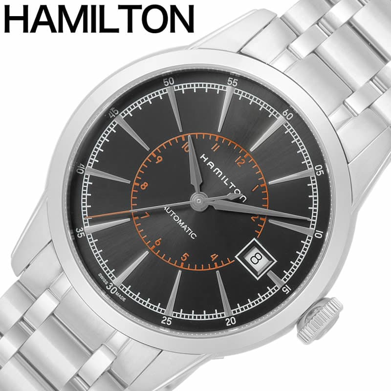 ハミルトン 腕時計 HAMILTON 時計 レイルロード Railroad メンズ ブラック H40555131 アメリカ 話題 大人 社会人 紳士 人気 おすすめ おしゃれ ブランド プレゼント ギフト
