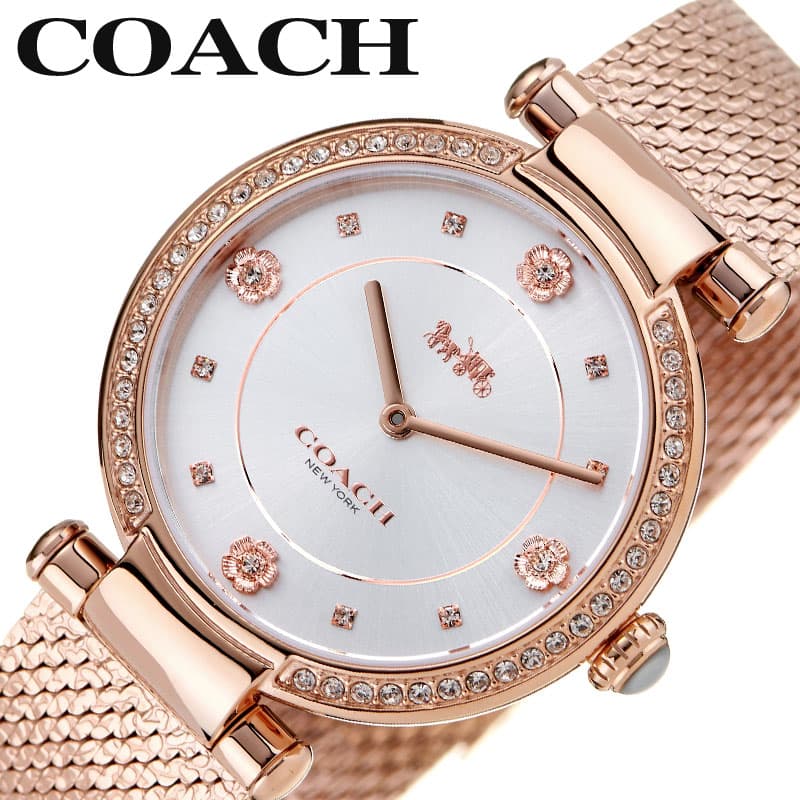 コーチ 腕時計 COACH 時計 キャリー CARY レディース ホワイト カワイイ きれいめ 大人 デート おでかけ 高級 ブランド 小さめ ちいさめ CO-14503996 人気 おすすめ おしゃれ プレゼント ギフト