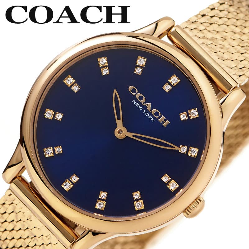 コーチ 腕時計 COACH 時計 チェルシー Chelsea レディース ネイビーブルー ブランド 小さい 小さめ 華奢 シンプル きれいめ かわいい 定番 彼女 妻 センス 上品 大人 贈り物 CO-14504218 人気 おすすめ おしゃれ プレゼント ギフト