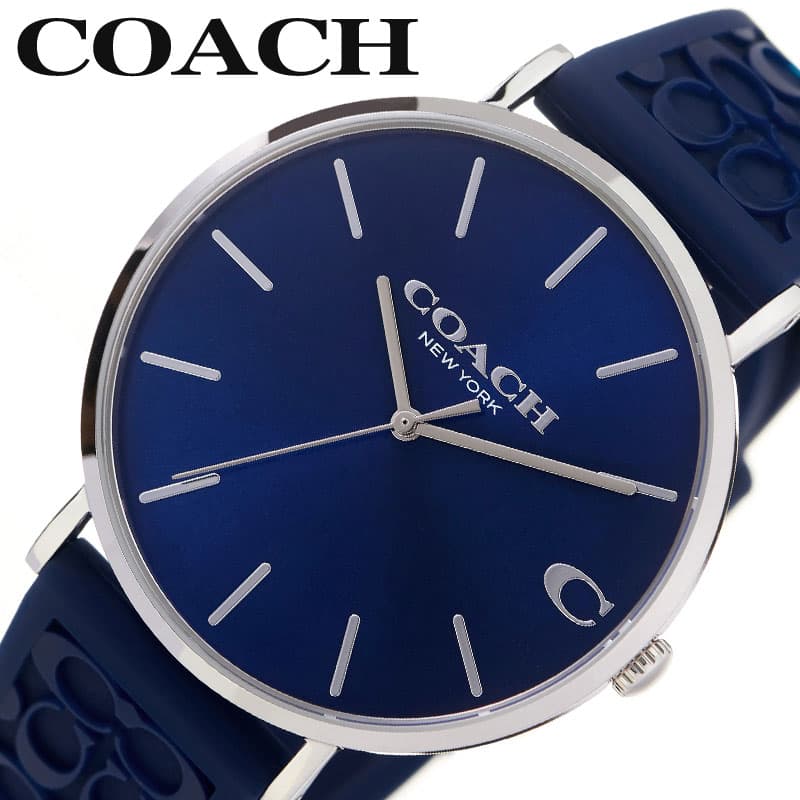 コーチ 腕時計 COACH 時計 チャールズ Charles メンズ ネイビーブルー ブランド 大学生 彼氏 贈り物 定番 スーツ 旦那 夫 上品 卒業 入学 進学 合格 転勤 景品 CO-14602634 人気 おすすめ おしゃれ プレゼント ギフト