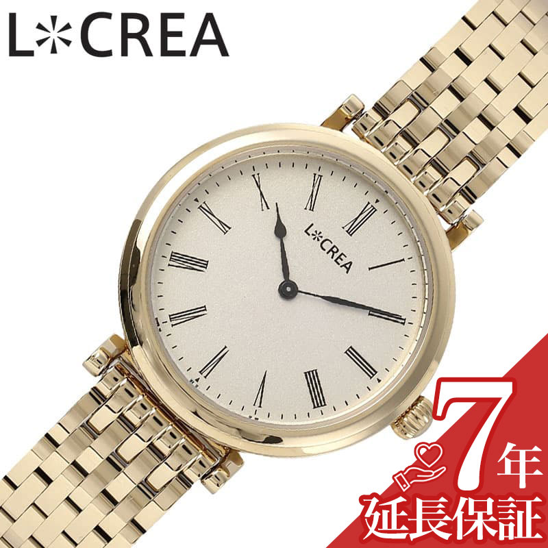 ルクレア 腕時計 LCREA 時計 アシエット レディース ゴールド ソーラー ビジネス 女性 電池交換不要 日本製 可愛い かわいい ファッション 高級感 エレガンス 人気 おすすめ おしゃれ ブランド プレゼント ギフト LC2102-GP7L