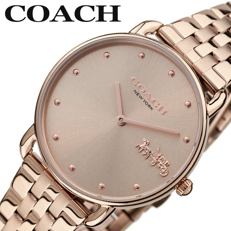コーチ 腕時計 COACH 時計 エリオット ELLIOT レディース ローズゴールド 女性 女子 大人 仕事 ビジネス スーツ オフィス 入学祝い 卒業祝い 就職祝い 誕生日 記念日 お祝い 贈り物 彼女 妻 嫁 さん ママ 母 娘 14504303 人気 おすすめ おしゃれ ブランド プレゼント ギフト
