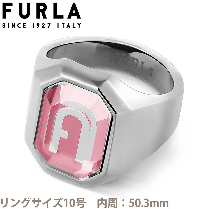 フルラ アクセサリー FURLA リング オクタゴナル リング OCTAGONAL RING レディース アクセサリー シルバー、ピンク FJ0301RT0 人気 おすすめ おしゃれ ブランド プレゼント ギフト