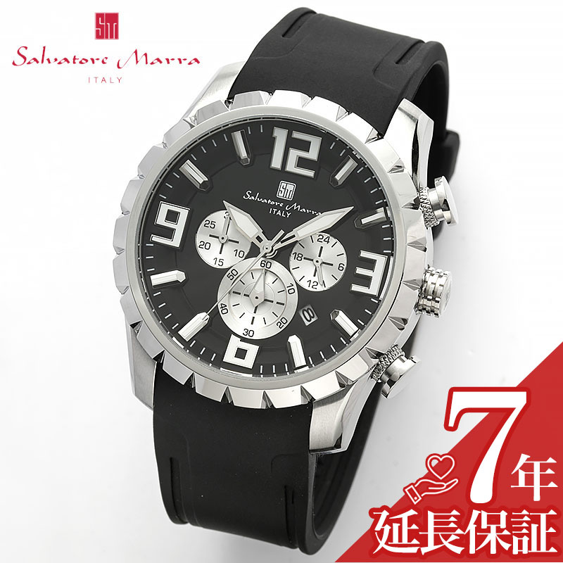 【最大25,499円引き】【66％OFF】 サルバトーレマーラ 腕時計 SalvatoreMarra 時計 クロノグラフ 立体的 メンズ 男性 ブラック ラバー ベルト SM22111-SSBK-BK ビジネス 仕事用 人気 おすすめ おしゃれ ブランド プレゼント ギフト かっこいい 高級感｜腕時計専門店ハイブリッドスタイル