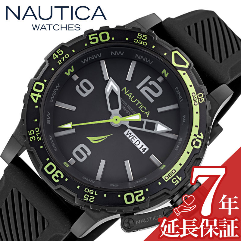 ノーティカ 腕時計 NAUTICA GLENROCK LAGOON 時計 グレンロックラグーン メンズ 腕時計 NAPGLF114 ブラック ラバー ラバーベルト ヨット ダイバーズ カジュアル スポーティ 海 大きめ ビッグフェイス 人気 おすすめ おしゃれ ブランド プレゼント ギフト｜腕時計専門店ハイブリッドスタイル