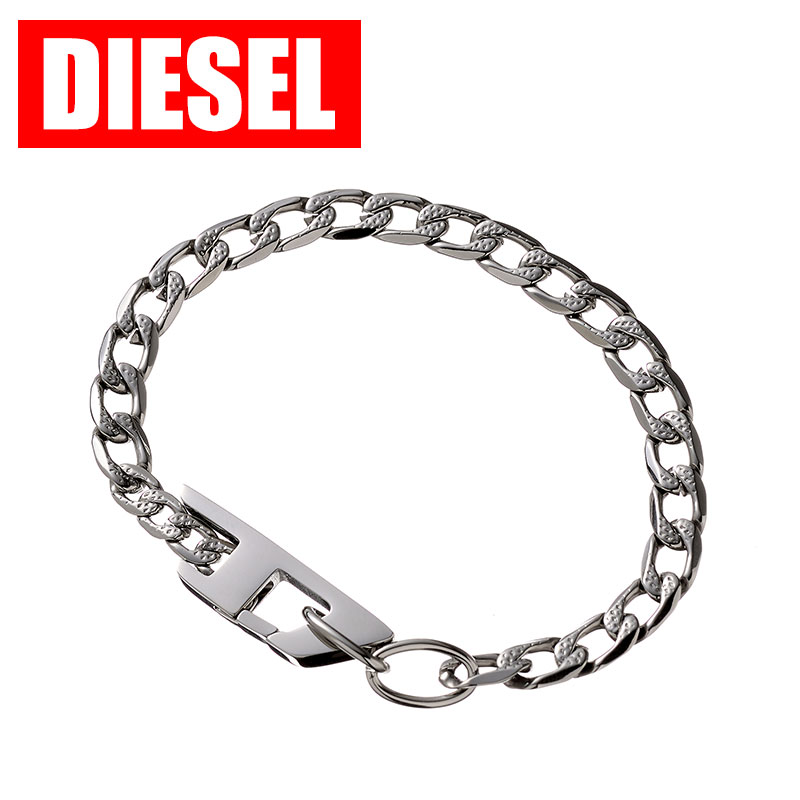 ディーゼル アクセサリー DIESEL ブレスレット バングル メンズ シルバー ステンレス 男性 シンプル かっこいい クール スタイリッシュ 高級感 存在感 カジュアル ファッション DX1496040 人気 おすすめ おしゃれ ブランド プレゼント 贈り物 ギフト