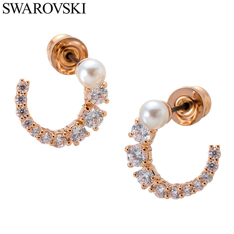 スワロフスキー アクセサリー Swarovski ピアス レディース アクセサリー クリスタル部分:ホワイト SW-5692264 人気 おすすめ おしゃれ 上品 華やか ジュエリー ラグジュアリー かわいい 光沢 彼女 嫁 友達 女友達 誕生日 お祝い 記念日 ブランド プレゼント ギフト
