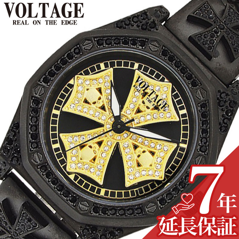 ヴォルテージ 腕時計 VOLTAGE 時計 ヴォルテージ VOLTAGE ブラック 男性 向け メンズ VO-029B-02M 人気 おすすめ おしゃれ かっこいい チェーンベルト メタル メタルブレスレット 高級感 ファッション ブランド プレゼント ギフト|腕時計専門店ハイブリッドスタイル
