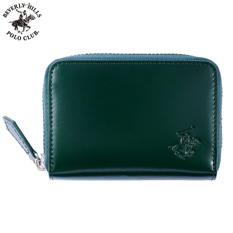 ビバリーヒルズ ポロ クラブ コインケース BEVERLY HILLS POLO CLUB 小銭入れ コインケースメンズ コインケース グリーン/ダークブラウン BHG-M1003-GR-DBR 人気 おすすめ おしゃれ ブランド プレゼント ギフト