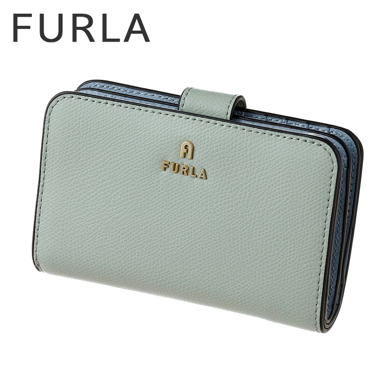 フルラ 財布 FURLA 二つ折り財布 レディース レザー 革 WP00314-ARE000-3788S コンパクト ウォレット シンプル カジュアル かわいい 上品 きれいめ モスグレー 大学生 社会人 誕生日 記念日 彼女 妻 娘 母 恋人 夫婦 人気 おすすめ おしゃれ ブランド プレゼント ギフト｜腕時計専門店ハイブリッドスタイル