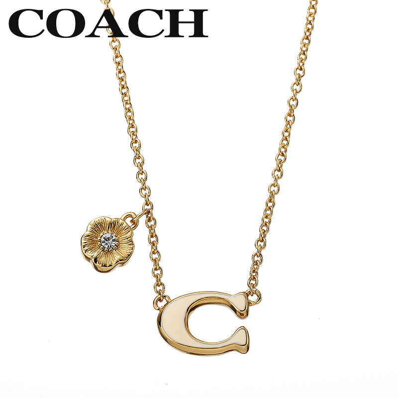 コーチ アクセサリー COACH ネックレス レディース アクセサリー ゴールド 571532GLD100 シンプル カジュアル きれいめ 高級感 華奢 上品 オフィス 可愛い 大人かわいい 恋人 夫婦 彼女 妻 嫁 母 記念日 誕生日 人気 おすすめ おしゃれ ブランド プレゼント ギフト 贈り物|腕時計専門店ハイブリッドスタイル