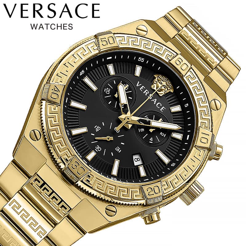 ヴェルサーチ 腕時計 VERSACE 時計 スポーティーグレカ SPORTY GRECA メンズ 腕時計 ブラック VESO00922 人気 おすすめ おしゃれ ブランド プレゼント ギフト｜腕時計専門店ハイブリッドスタイル